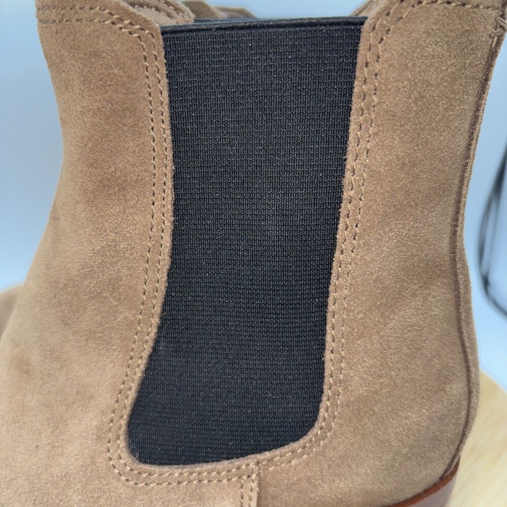 Steve Madden Rockwell Chelsea Boots Womens 7M Tan Suede Leather Pull On - Picture 5 of 9